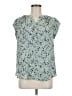 41Hawthorn Teal Short Sleeve Blouse Size M - photo 1