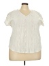 Rio & Rian Ivory Short Sleeve Blouse Size 3X - photo 1