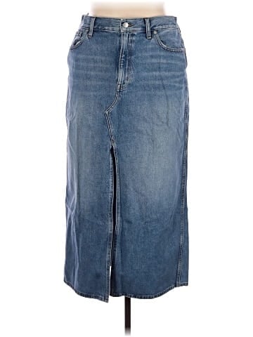 Madewell The Rilee Denim Midi Skirt in Enmore Wash (view 1)