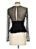 Express 100% Nylon Black Long Sleeve Blouse Size S (petite) - photo 2