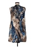 Ariella Print Blue Cocktail Dress Size M - photo 2
