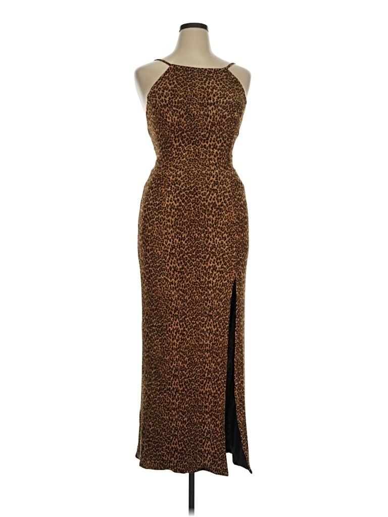 Pre-owned Assorted Brands Cocktail Dress In Brown