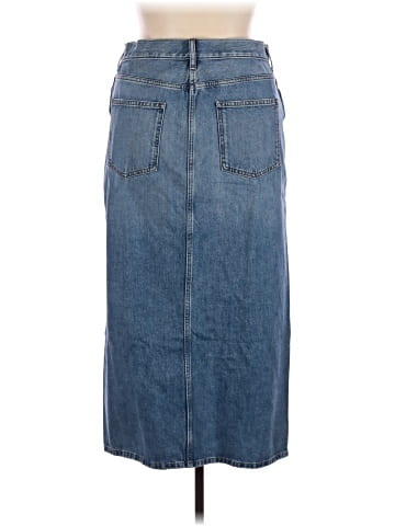 Madewell The Rilee Denim Midi Skirt in Enmore Wash (view 2)