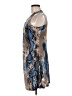 Ariella Print Blue Cocktail Dress Size M - photo 5