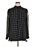 Anne Klein Polka Dots Black Long Sleeve Blouse Size XL - photo 1