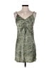 Zara 100% Polyester Paisley Green Cocktail Dress Size XS - photo 1