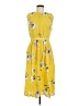 Zara Basic 100% Viscose Yellow Casual Dress Size M - photo 1