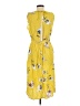 Zara Basic 100% Viscose Yellow Casual Dress Size M - photo 2