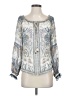 Hale Bob 100% Viscose Silver Long Sleeve Blouse Size S - photo 1