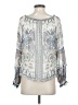 Hale Bob 100% Viscose Silver Long Sleeve Blouse Size S - photo 2