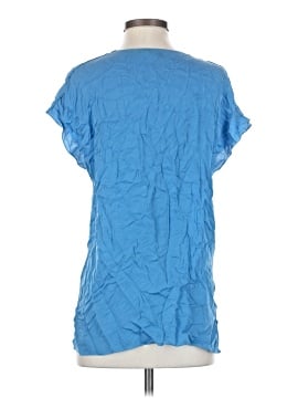 Vince. Short Sleeve Silk Top (view 2)