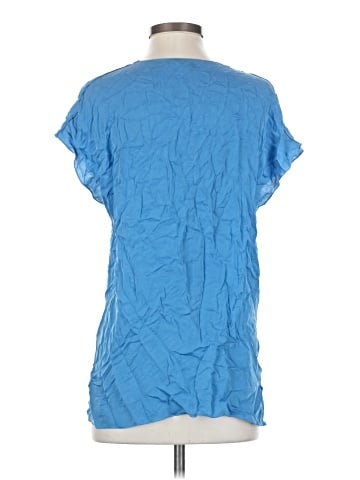 Vince. Short Sleeve Silk Top (view 2)
