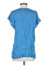 Vince. Blue Short Sleeve Silk Top Size S - photo 2