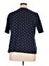 Croft & Barrow Polka Dots Blue Short Sleeve Polo Size XL - photo 2