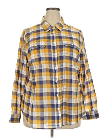 St. John's Bay Long Sleeve Button-Down Shirt (view 1)