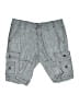 Guess 100% Cotton Plaid Gray Cargo Shorts Size 31 waist - photo 1