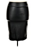 Simlu Solid Black Faux Leather Skirt Size 2X - photo 1