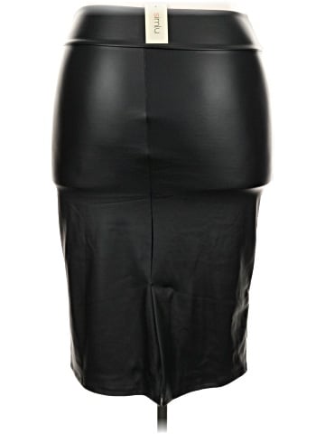 Simlu Faux Leather Skirt (view 2)