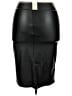 Simlu Solid Black Faux Leather Skirt Size 2X - photo 2
