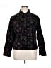 Chico's 100% Polyester Print Black Jacket Size XL (3) - photo 1