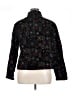 Chico's 100% Polyester Print Black Jacket Size XL (3) - photo 2