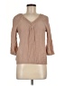 Ember 100% Polyester Tan 3/4 Sleeve Blouse Size M - photo 1