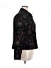 Chico's 100% Polyester Print Black Jacket Size XL (3) - photo 4