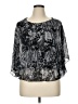 Lilly Lou 100% Polyester Black 3/4 Sleeve Blouse Size XL - photo 1