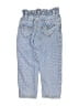 Zara 100% Cotton Polka Dots Blue Jeans Size 4T - photo 2