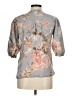 MNG Gray 3/4 Sleeve Blouse Size 6 - photo 2