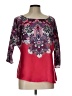 Elementz 100% Polyester Pink 3/4 Sleeve Blouse Size L - photo 1