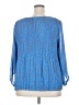 Nine West 100% Polyester Blue 3/4 Sleeve Blouse Size XXL - photo 2