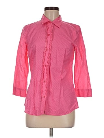 IZOD 3/4 Sleeve Button-Down Shirt (view 1)