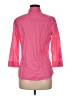 IZOD 100% Cotton Pink 3/4 Sleeve Button-Down Shirt Size M - photo 2