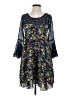 Paper Crown 100% Polyester Floral Black Casual Dress Size XS - photo 1