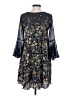 Paper Crown 100% Polyester Floral Black Casual Dress Size XS - photo 2