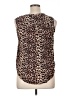 41Hawthorn 100% Rayon Animal Print Brown Sleeveless Blouse Size XL - photo 2