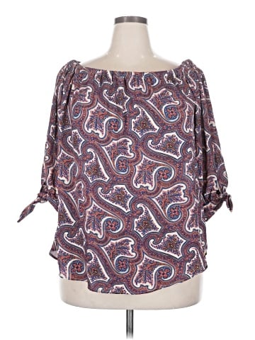 Premise Studio 3/4 Sleeve Blouse (view 1)