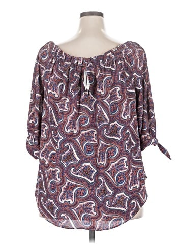 Premise Studio 3/4 Sleeve Blouse (view 2)