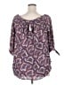 Premise Studio 100% Polyester Purple 3/4 Sleeve Blouse Size 2X - photo 2