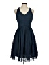 JJ's House 100% Polyester Solid Blue Cocktail Dress Size 6 - photo 1