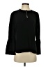 J.Crew 100% Silk Black Long Sleeve Silk Top Size 4 - photo 1