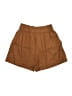 Shein Solid Brown Khaki Shorts Size 4 - photo 1