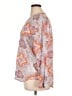 Old Navy 100% Cotton Paisley Orange Long Sleeve Blouse Size XL - photo 5