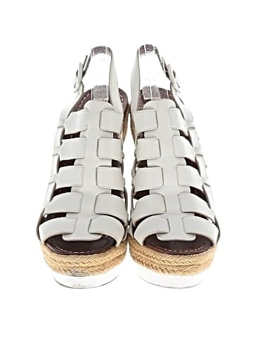Christian Louboutin Leather Caged Wedges  (view 2)