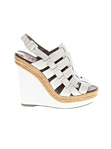 Christian Louboutin Leather Caged Wedges  (view 1)