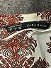 Zara Basic Paisley Burgundy Long Sleeve Blouse Size L - photo 7