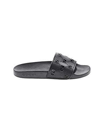 Gucci GG Laser Cut Rubber Slides (view 1)