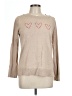 Ann Taylor LOFT Outlet 100% Cotton Hearts Tan Pullover Sweater Size L - photo 1