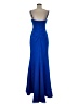 Betsy & Adam Solid Blue Cocktail Dress Size 6 - photo 2